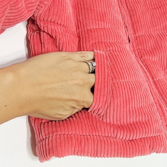 7 For All Mankind Girls Pink 100% Cotton Toddler Corduroy Look Jacket 24M - Picture 5 of 14